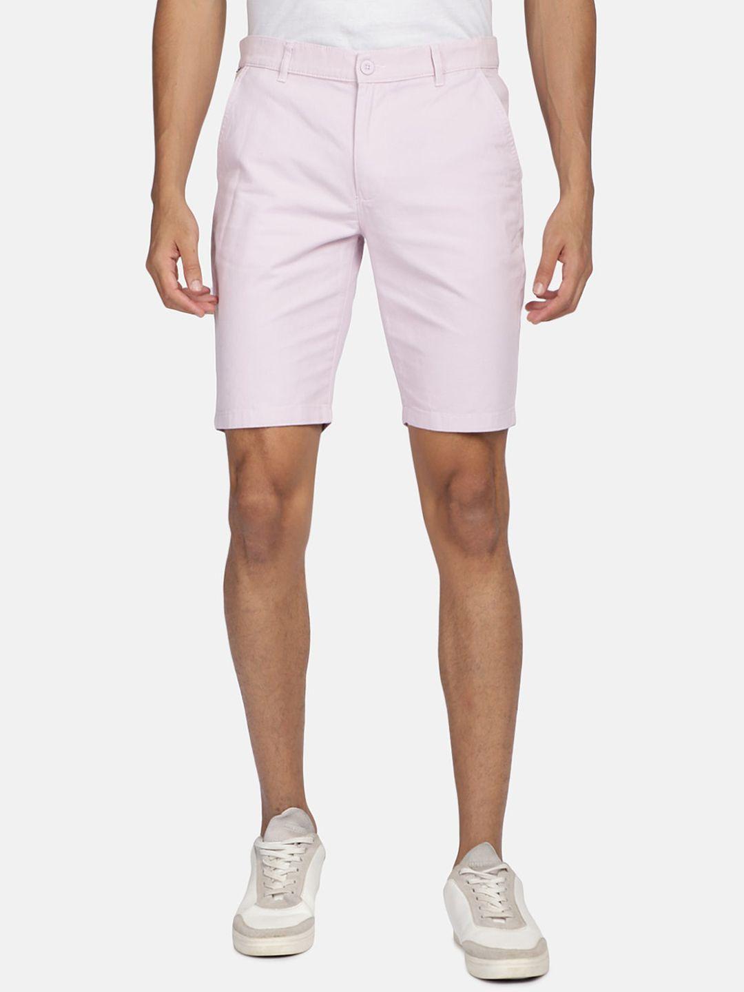 hardsoda men mid-rise slim fit cotton shorts