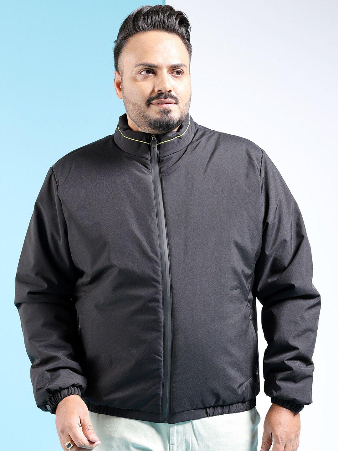 hardsoda plus size stand collar lightweight bomber jacket