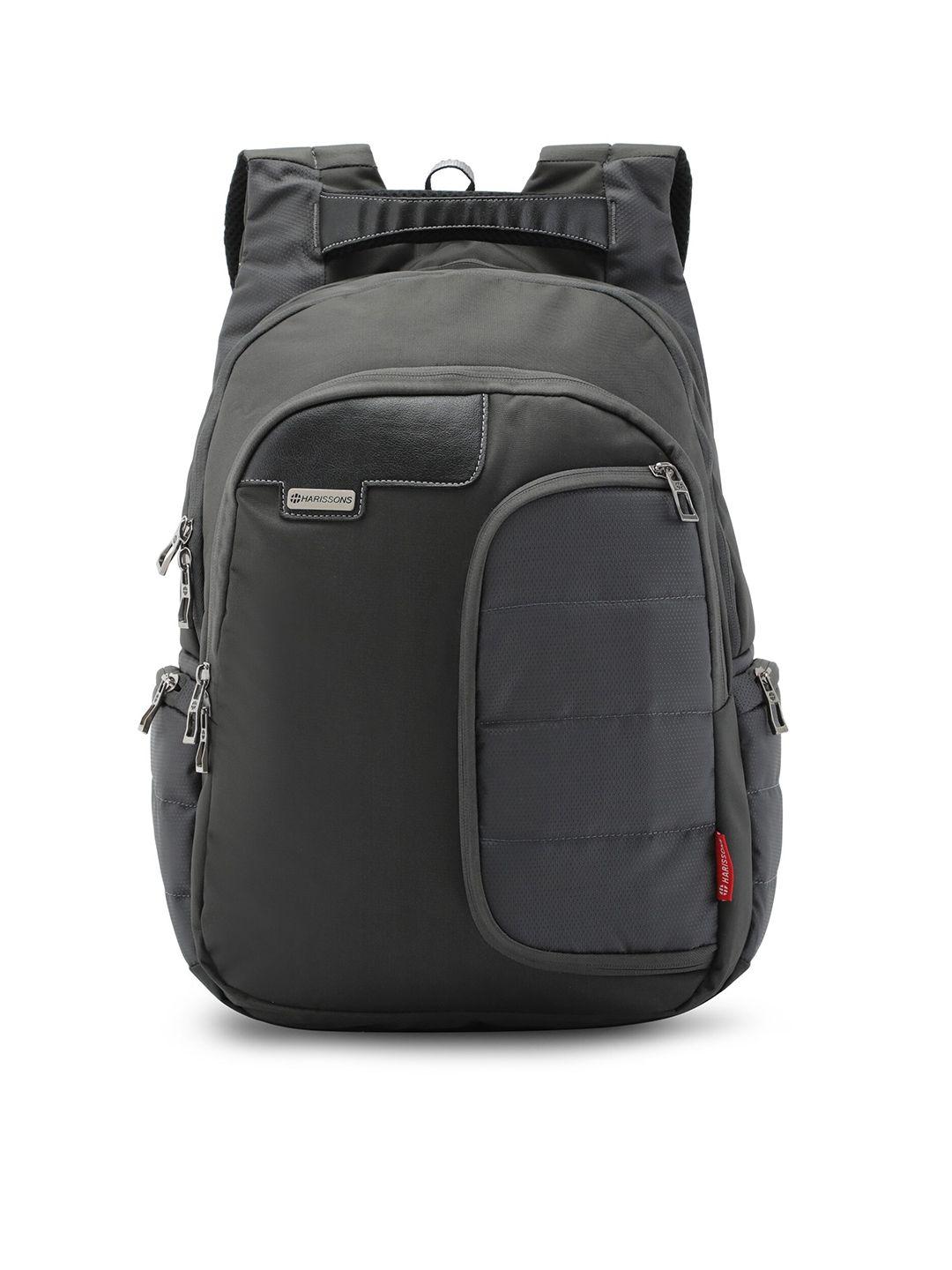 harissons grey & black laptop backpack
