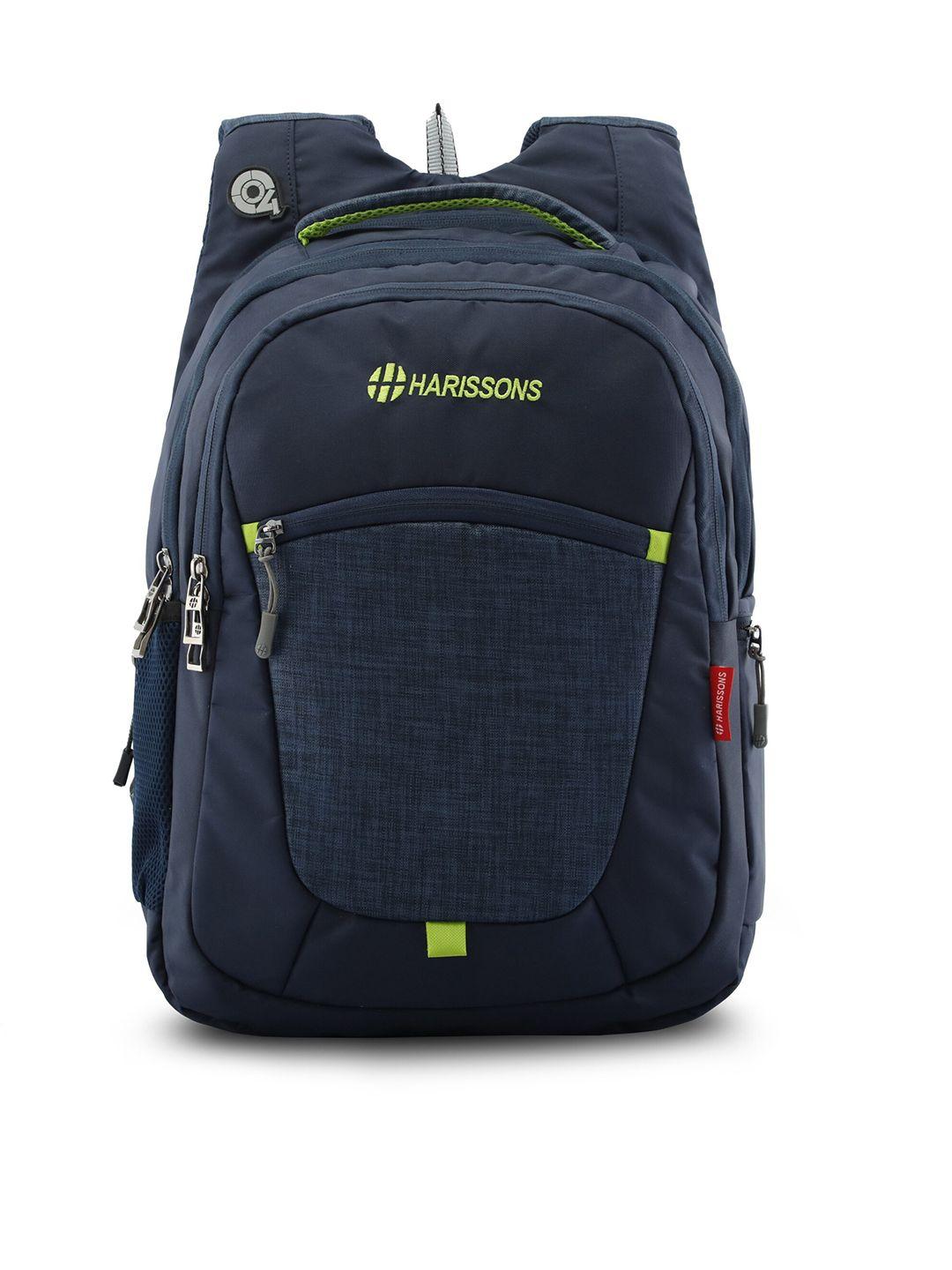 harissons navy blue 15 inch laptop backpack