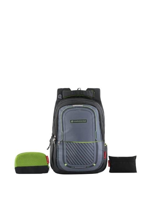 harissons 36 ltrs blue large laptop backpack with pouch
