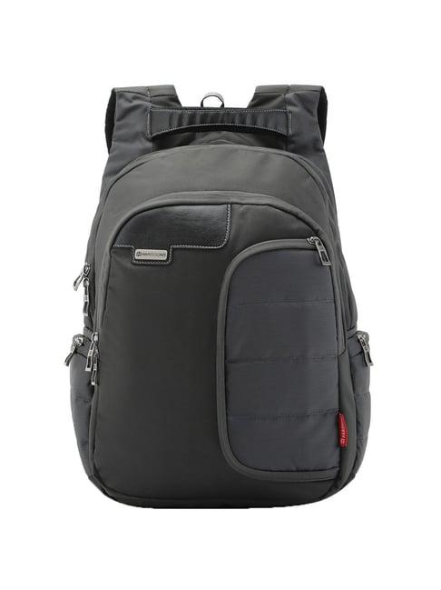 harissons 40 ltrs grey & black large laptop backpack