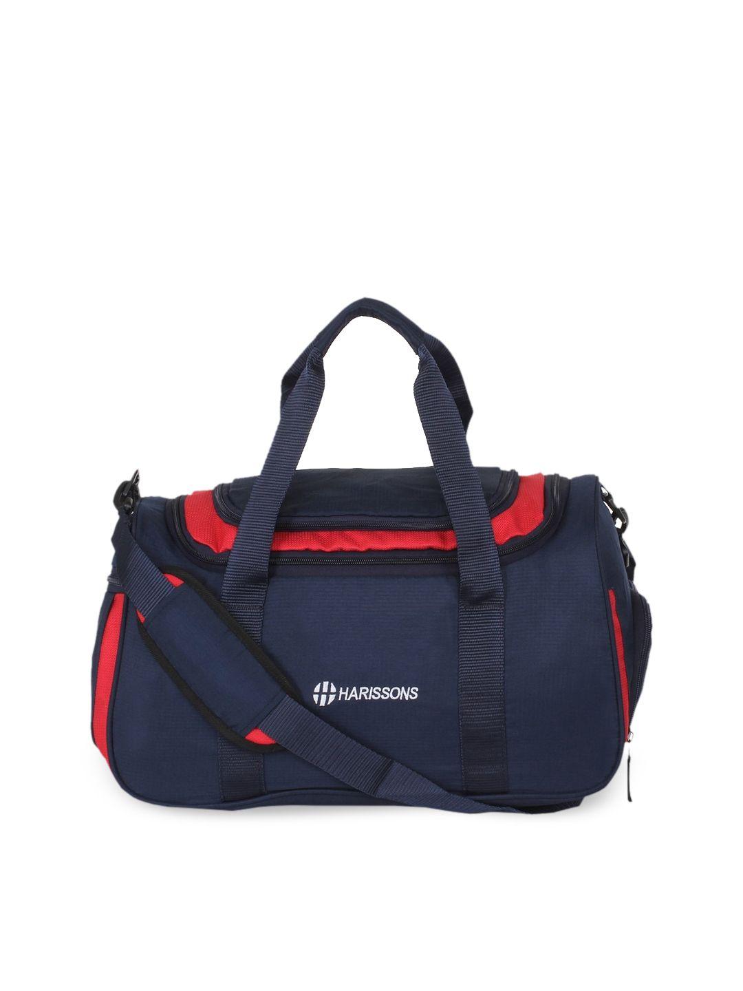 harissons blue & red solid duffle bag