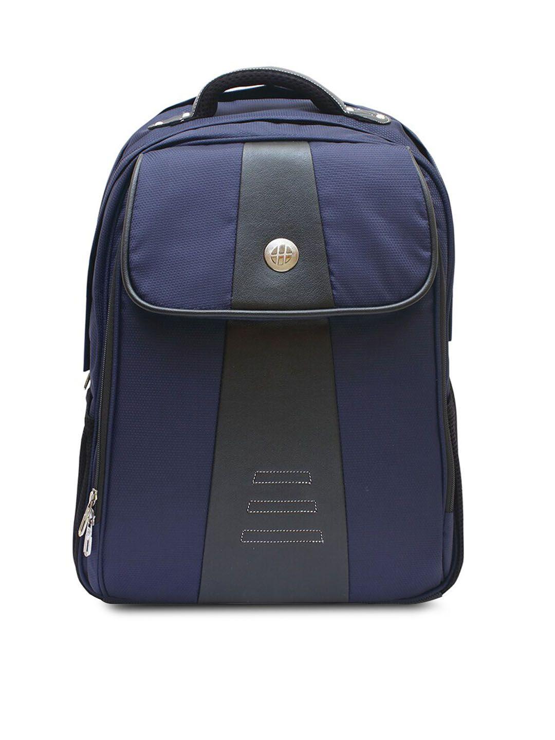 harissons navy blue & grey laptop backpack
