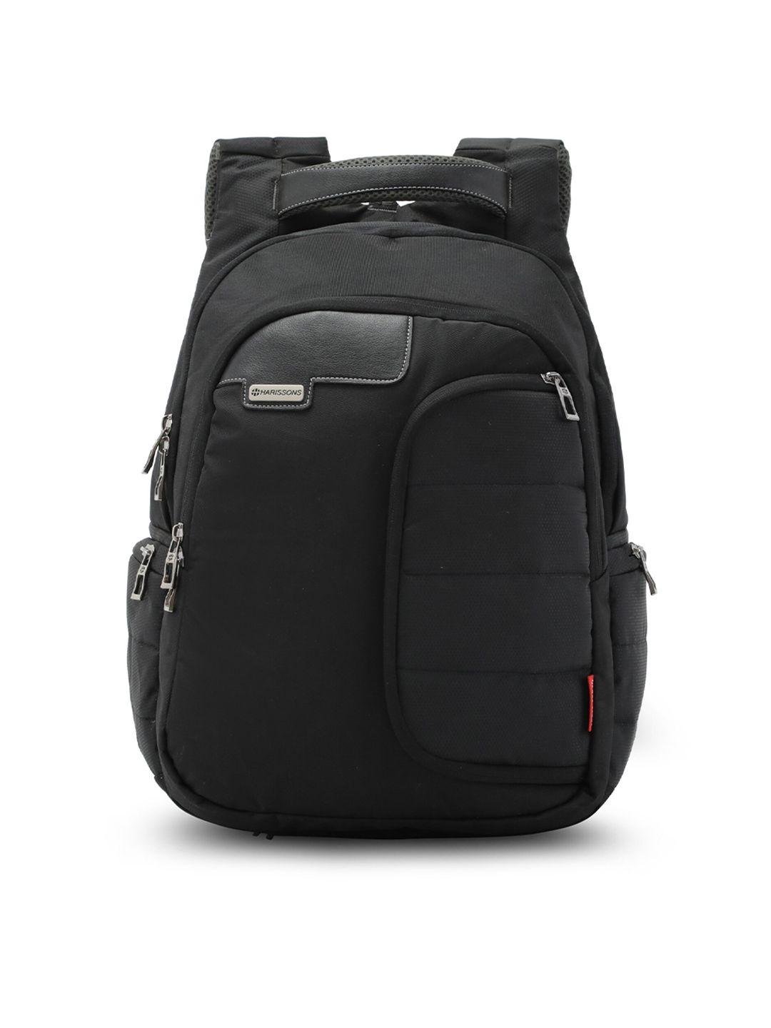 harissons unisex black laptop backpack