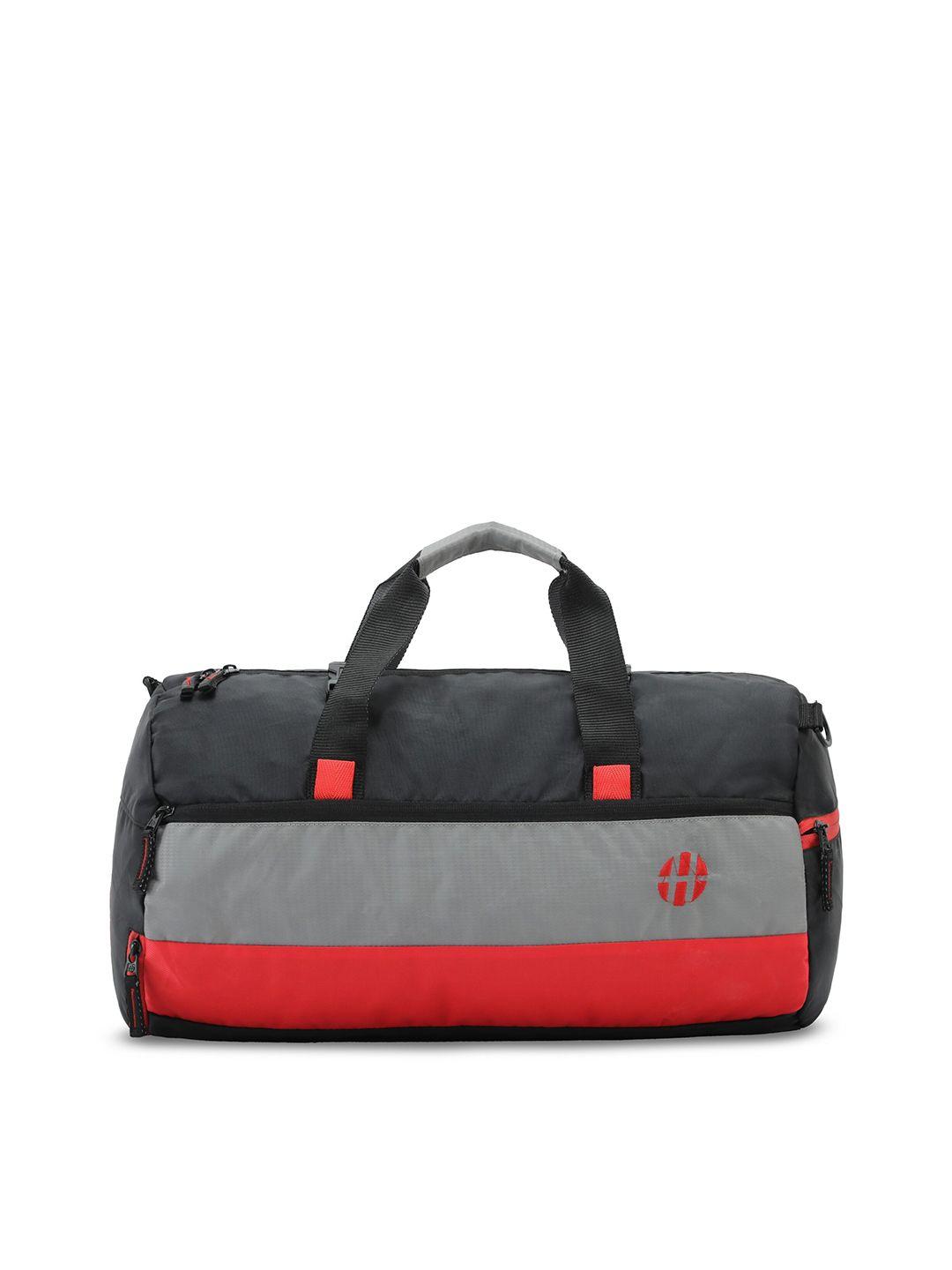 harissons unisex red & black colourblocked backpack