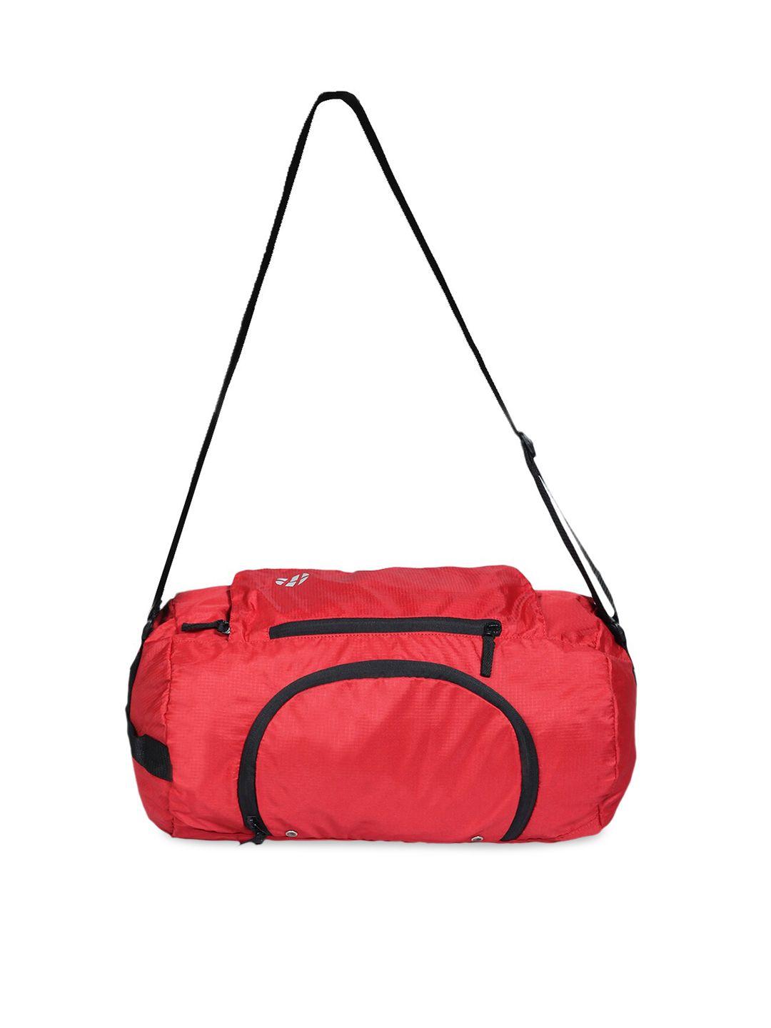 harissons unisex red solid duffel bag