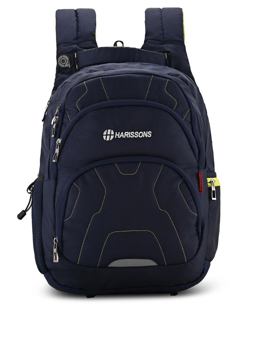 harissons unisex textured padded durabase reflective strip backpack