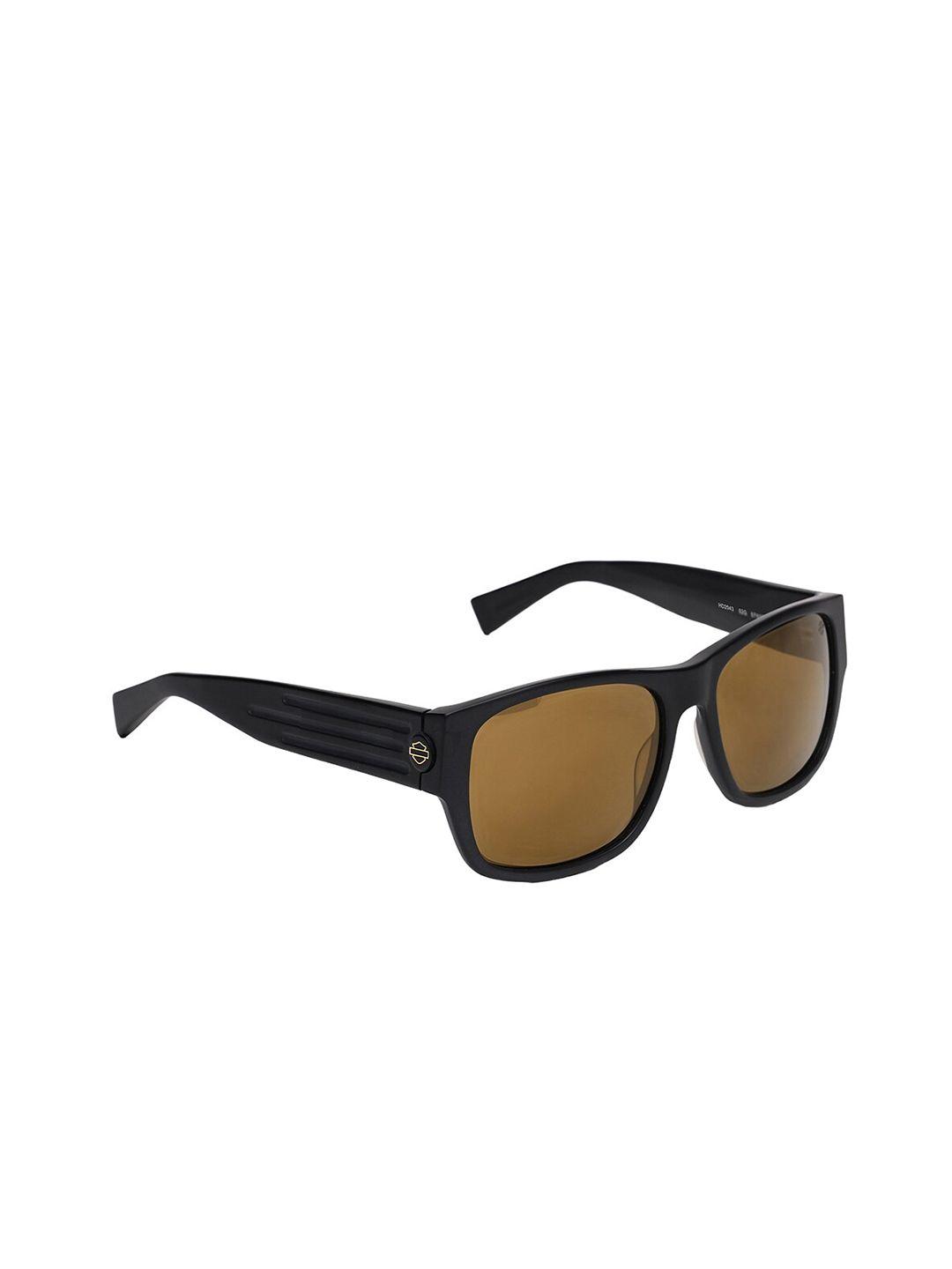 harley-davidson men rectangle sunglasses with uv protected lens