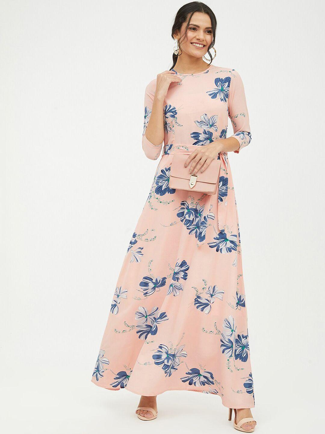 harpa women peach floral maxi dress