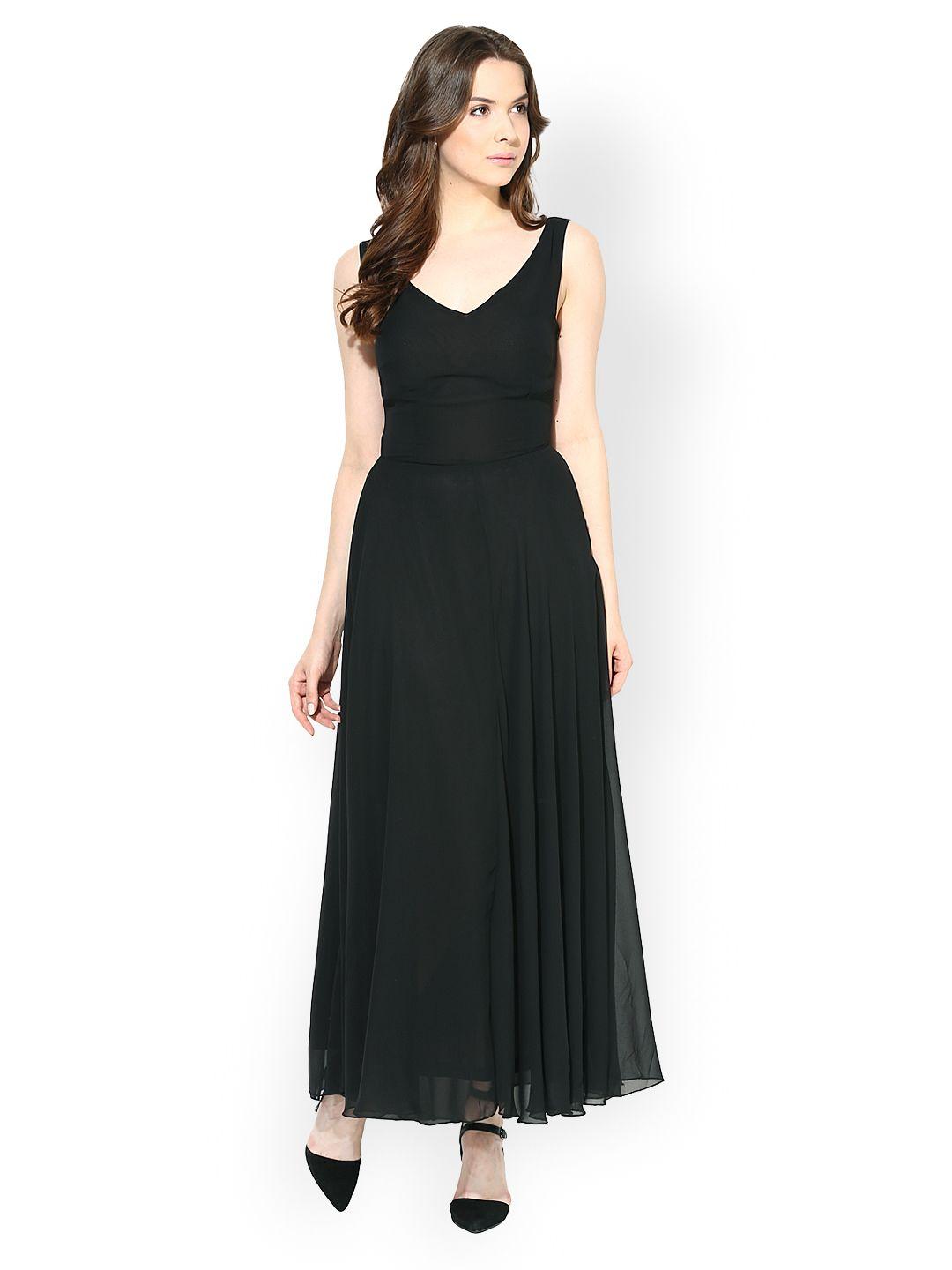 harpa black maxi dress