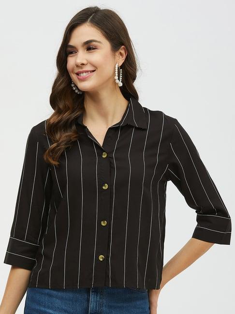 harpa black striped shirt