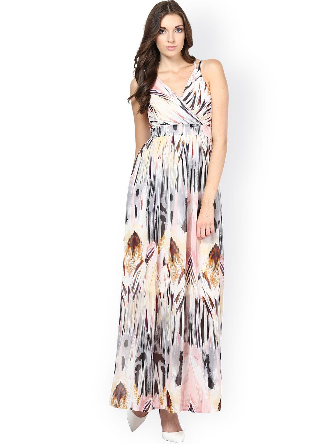 harpa cream-coloured printed maxi dress