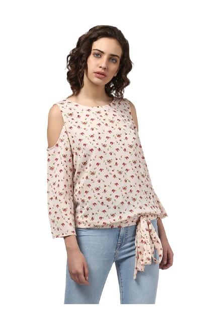 harpa cream floral print top