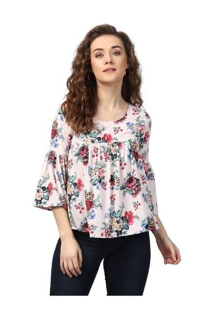 harpa cream floral print top