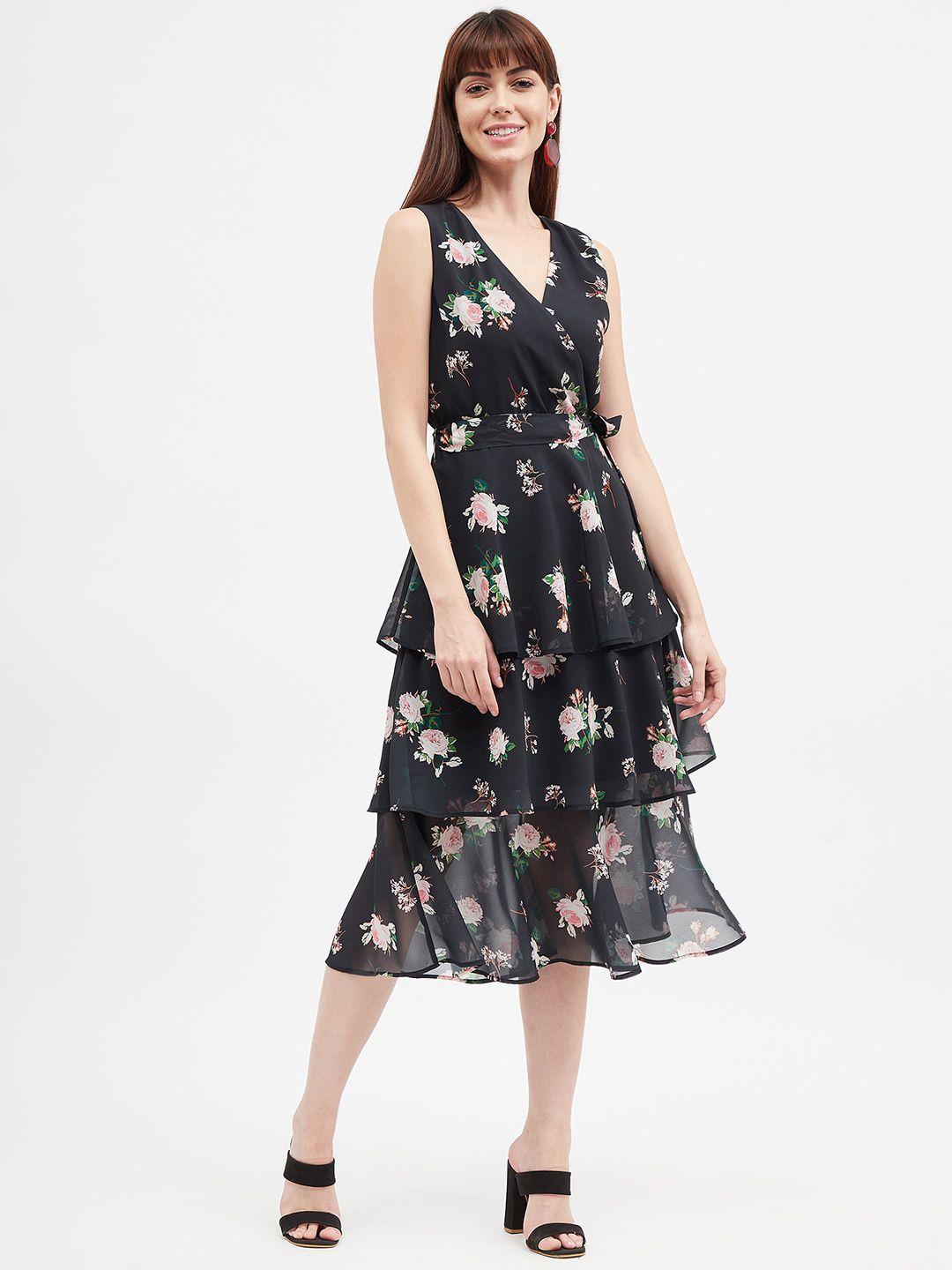 harpa floral printed a-line midi dress