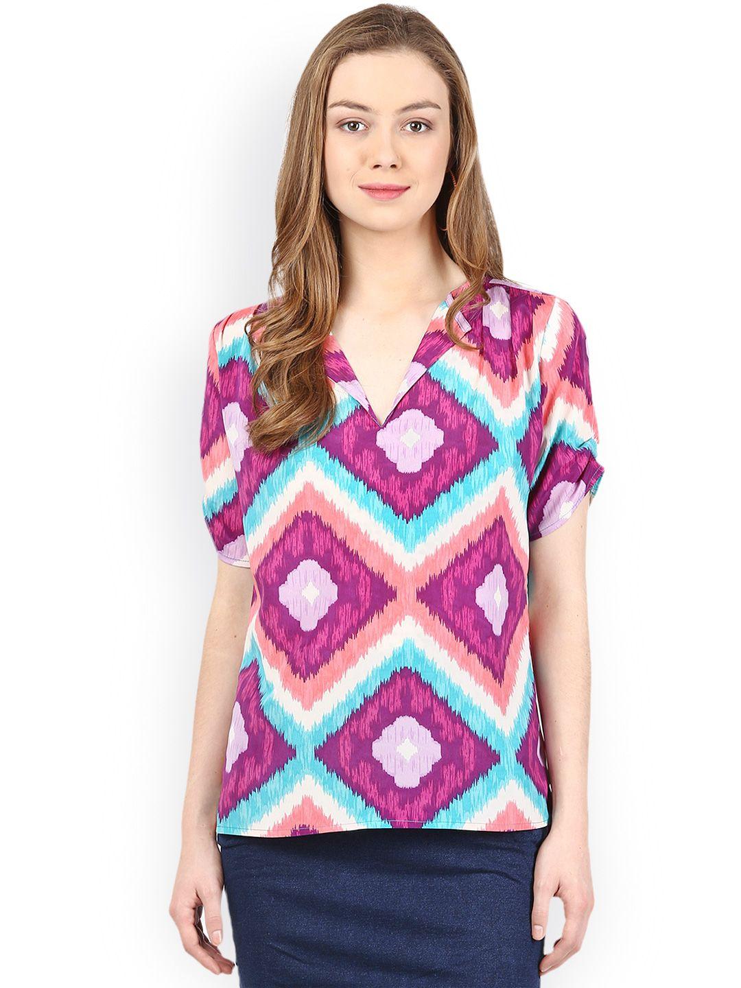 harpa multicoloured printed top