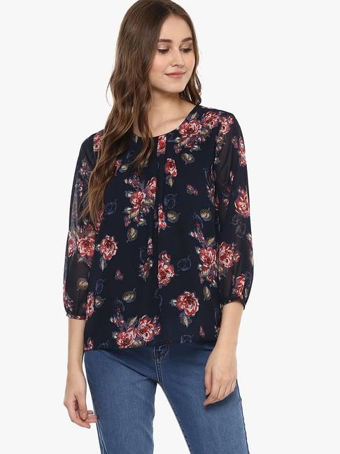 harpa navy floral top