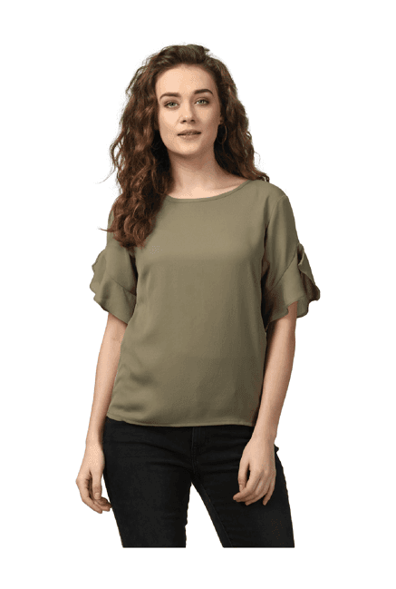 harpa olive regular fit top