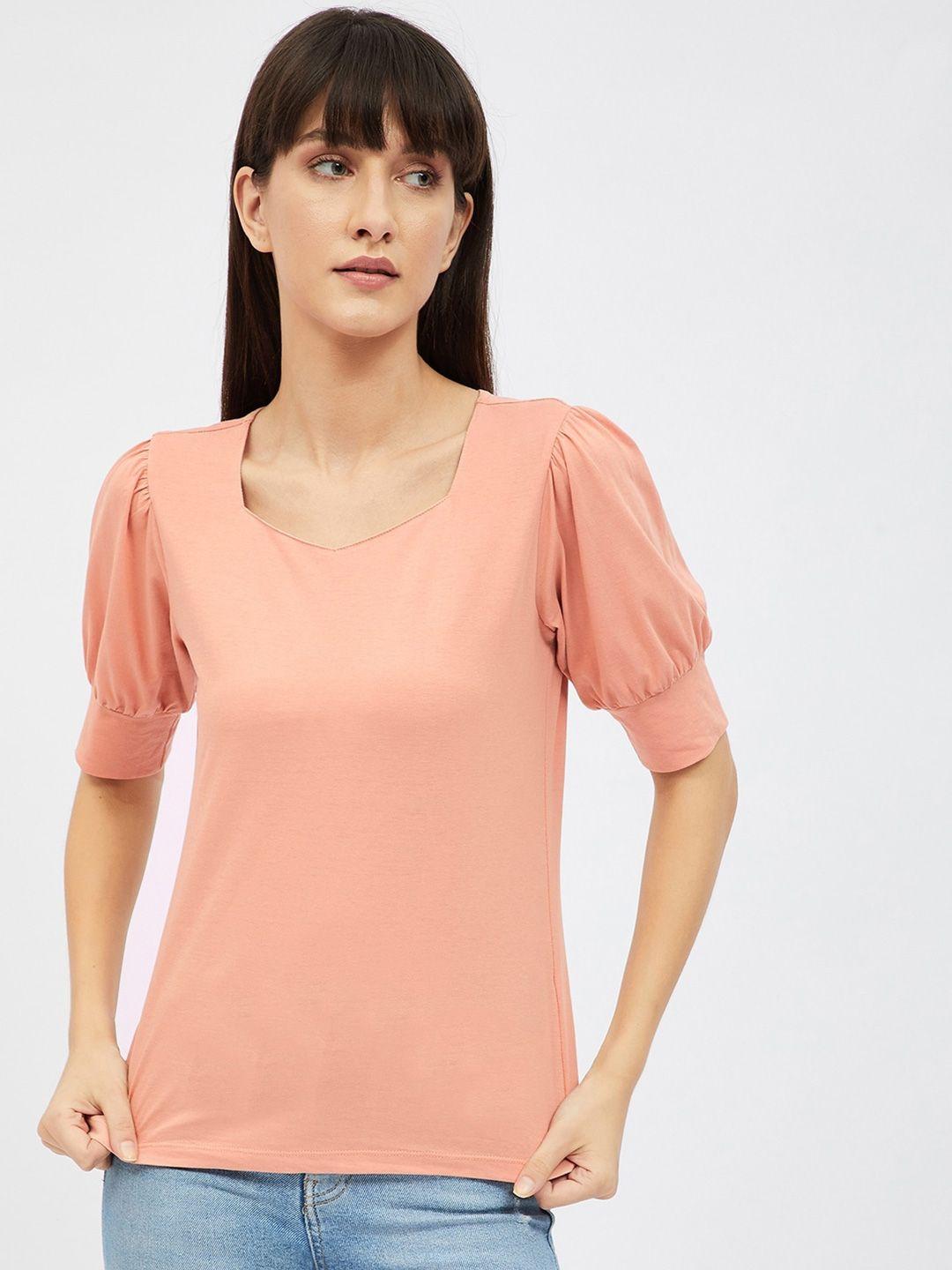 harpa peach-coloured regular top