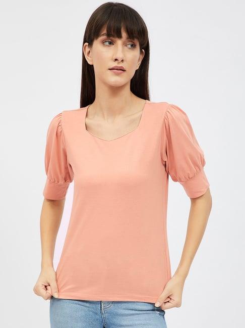 harpa peach regular fit top