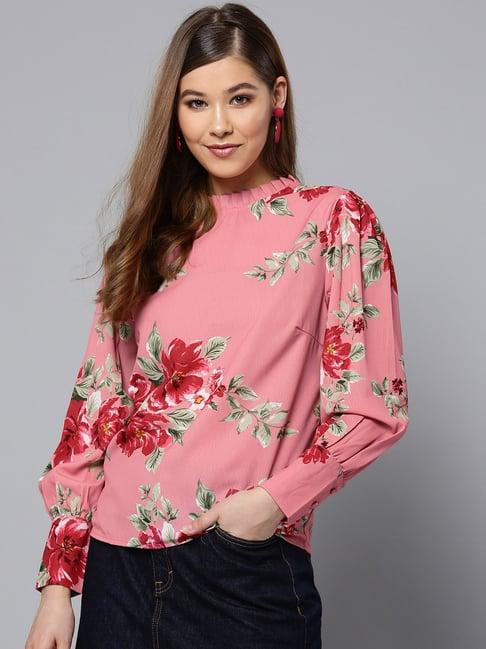 harpa pink floral print top