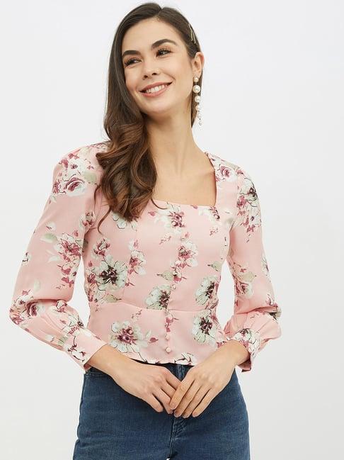 harpa pink floral print top