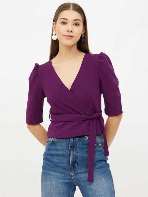 harpa purple regular fit top