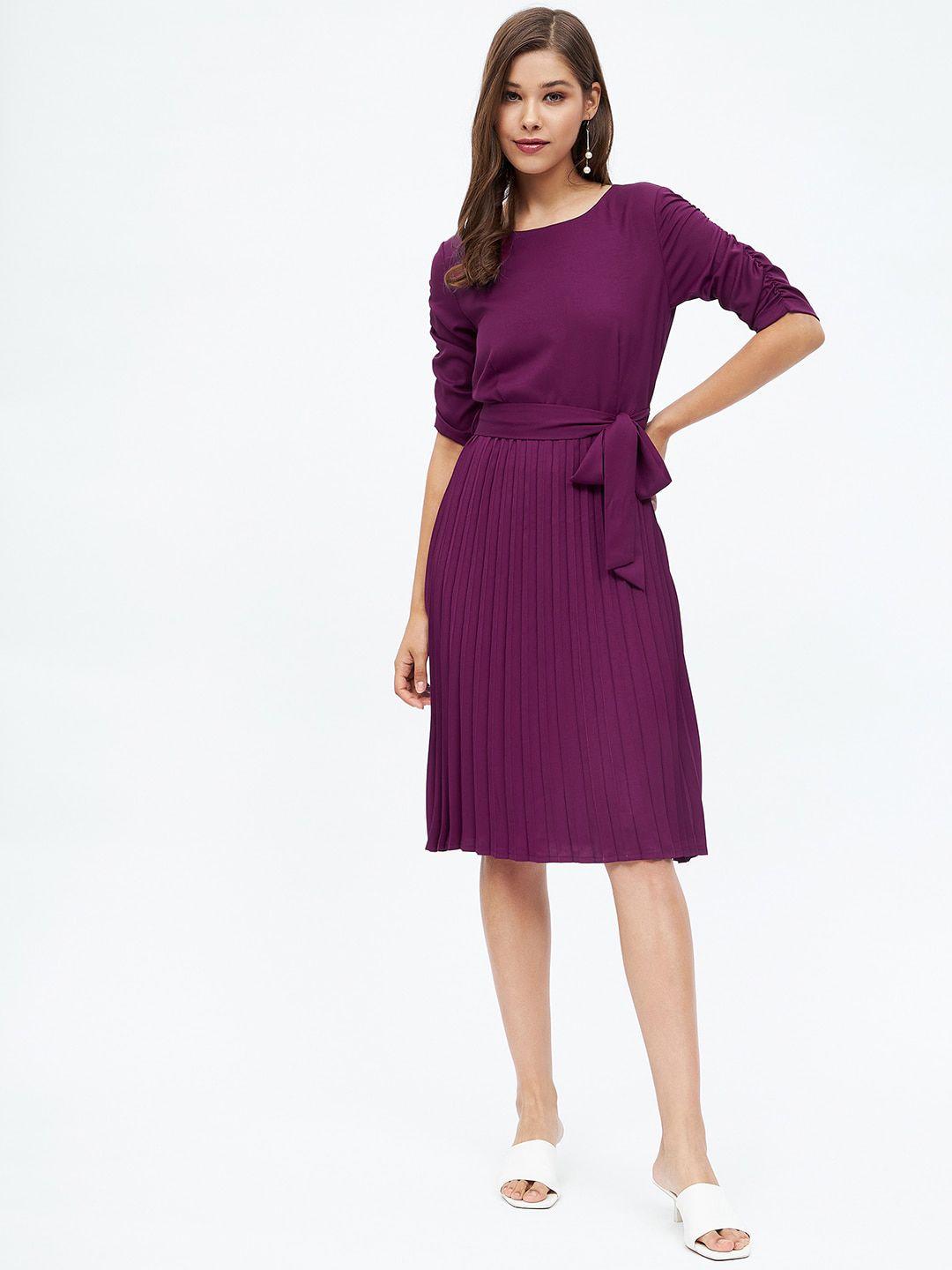 harpa round neck a-line dress