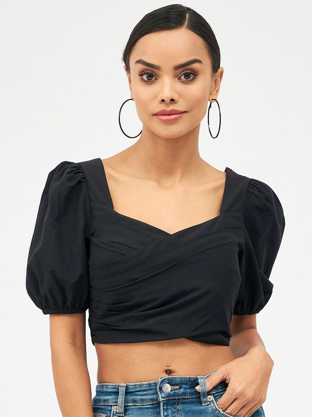 harpa sweetheart neck cotton crop top