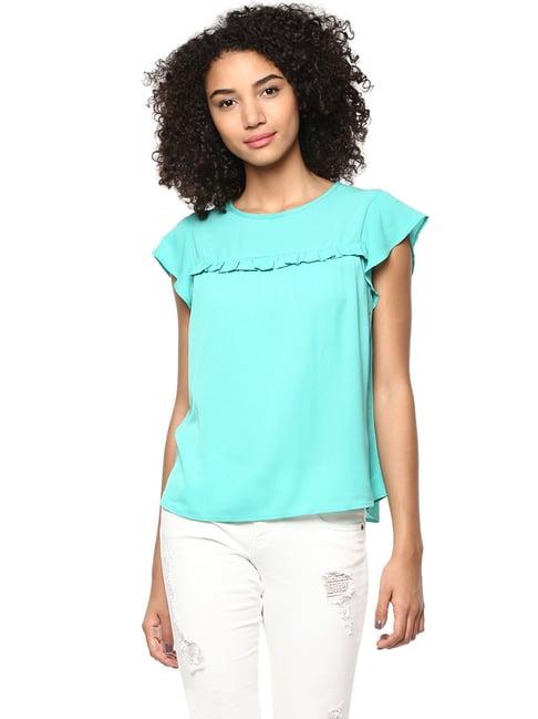 harpa teal regular fit top