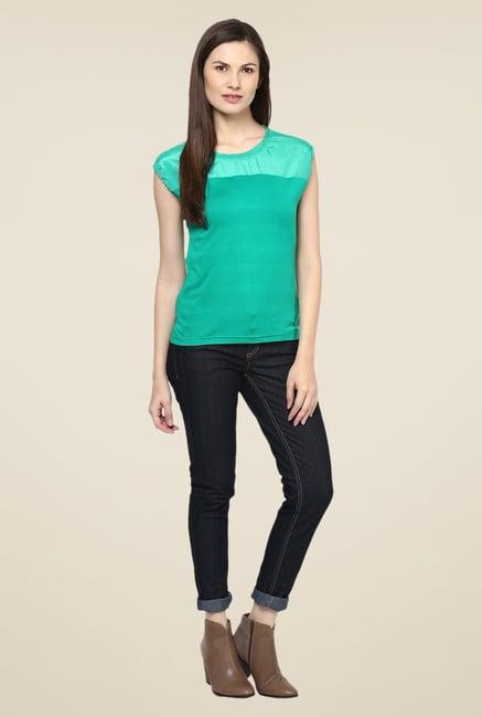 harpa teal solid top