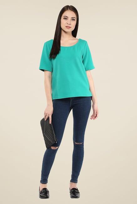 harpa teal solid top