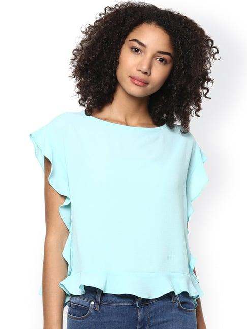 harpa turquoise regular fit top