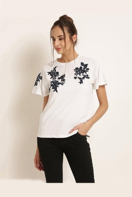 harpa white embroidered top