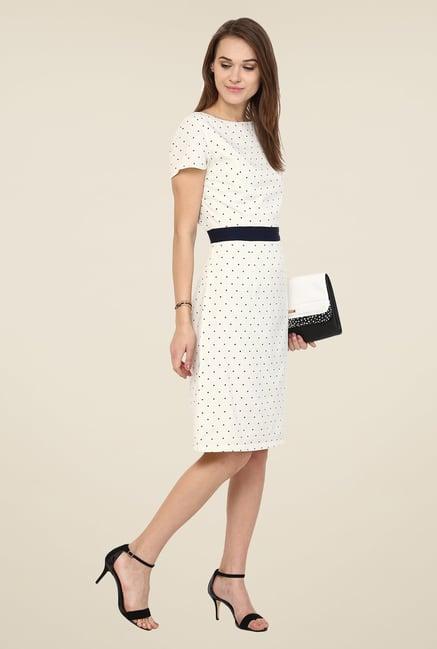 harpa white polka dot dress