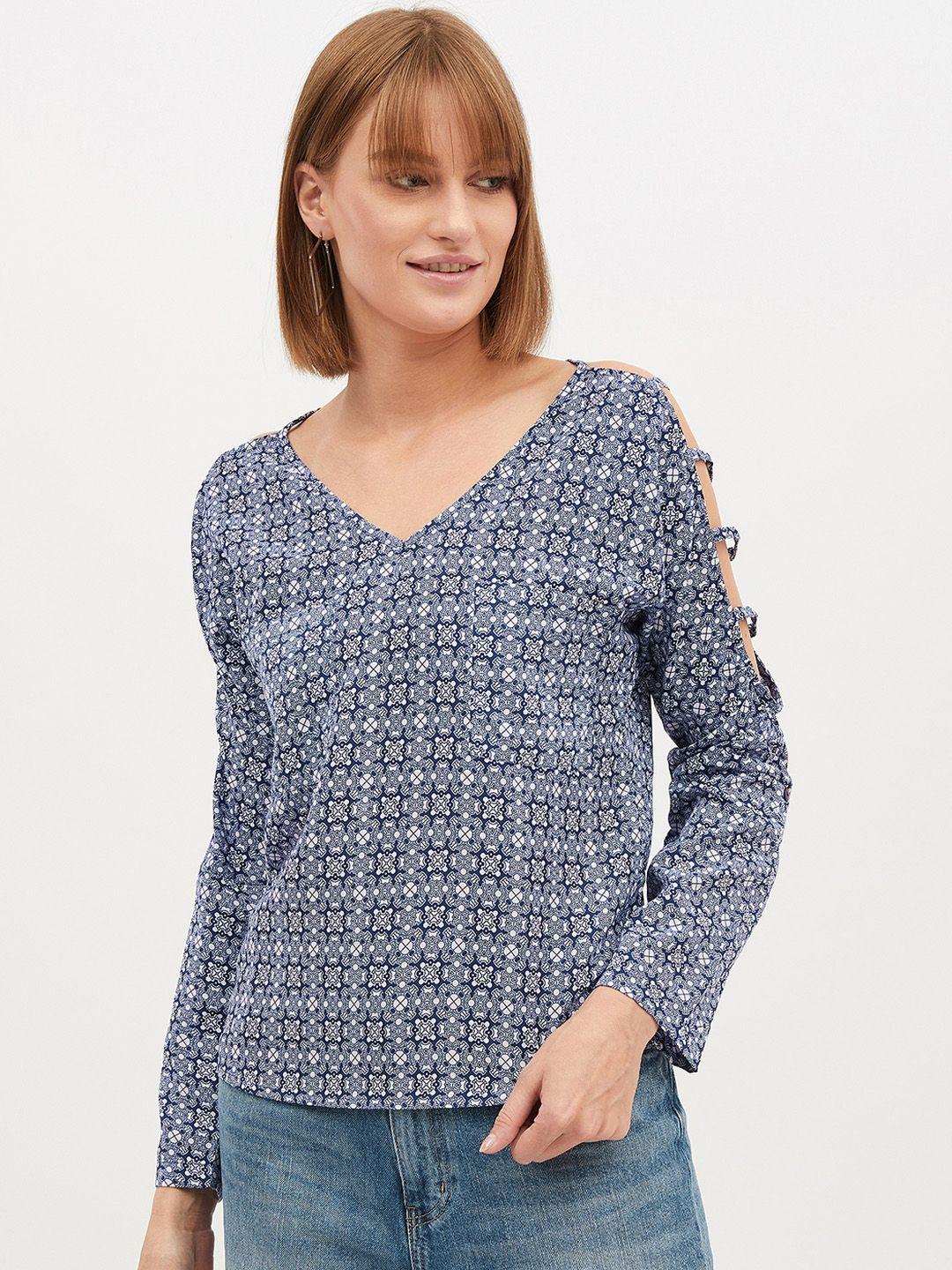 harpa women blue printed top