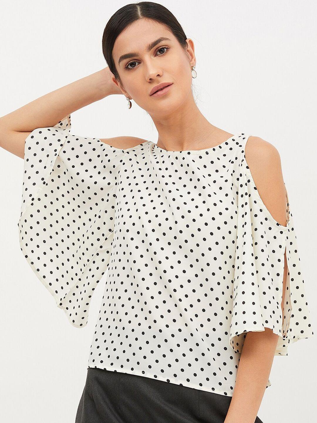 harpa women cream-coloured printed top