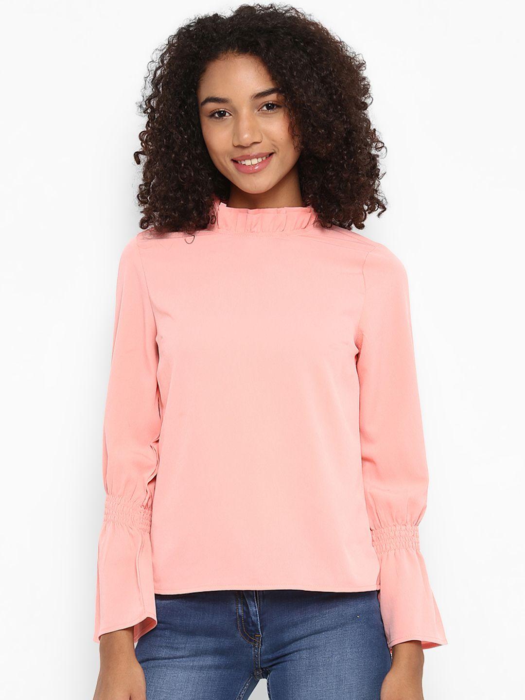 harpa women pink solid a-line top