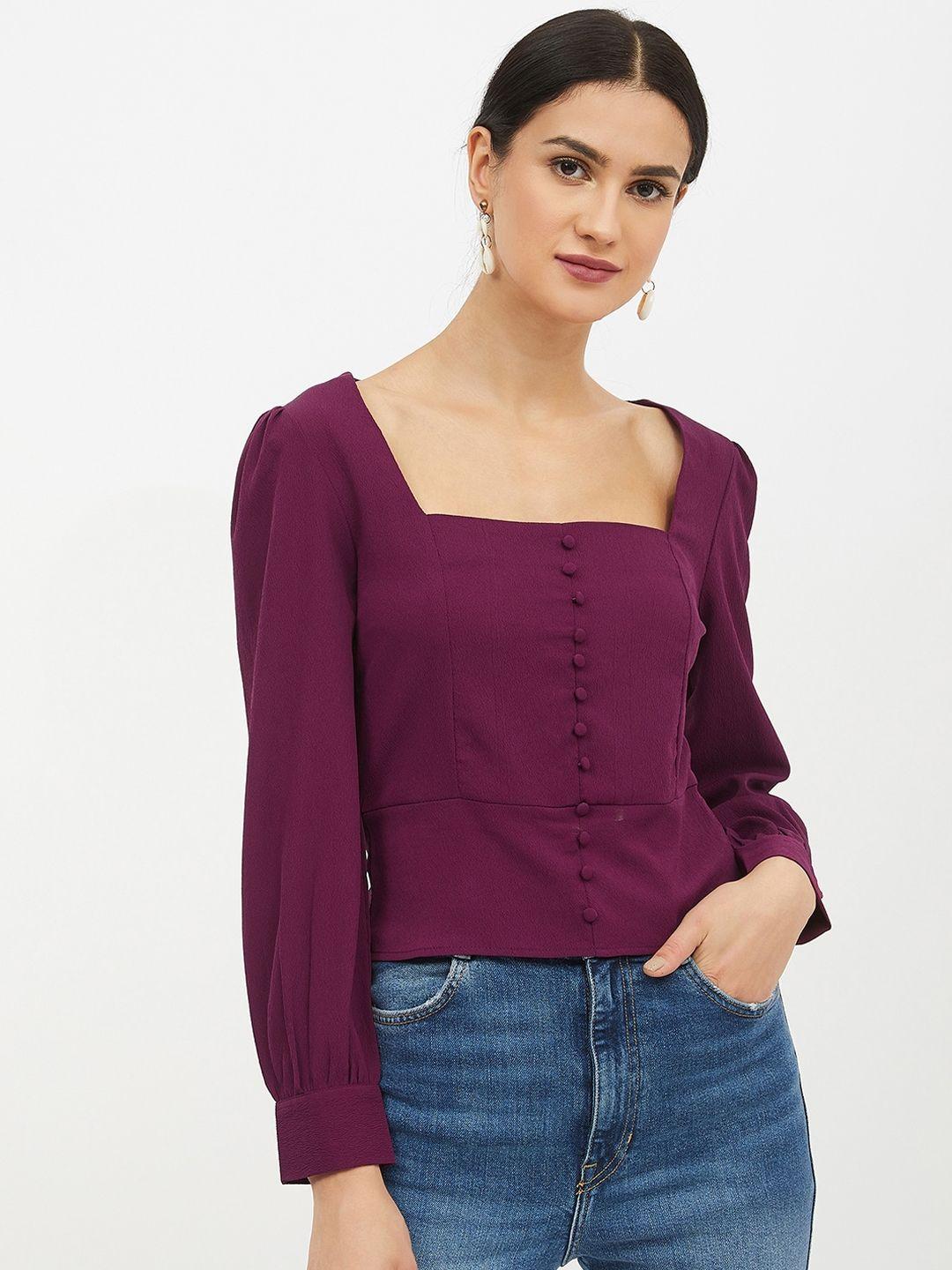 harpa women purple solid top