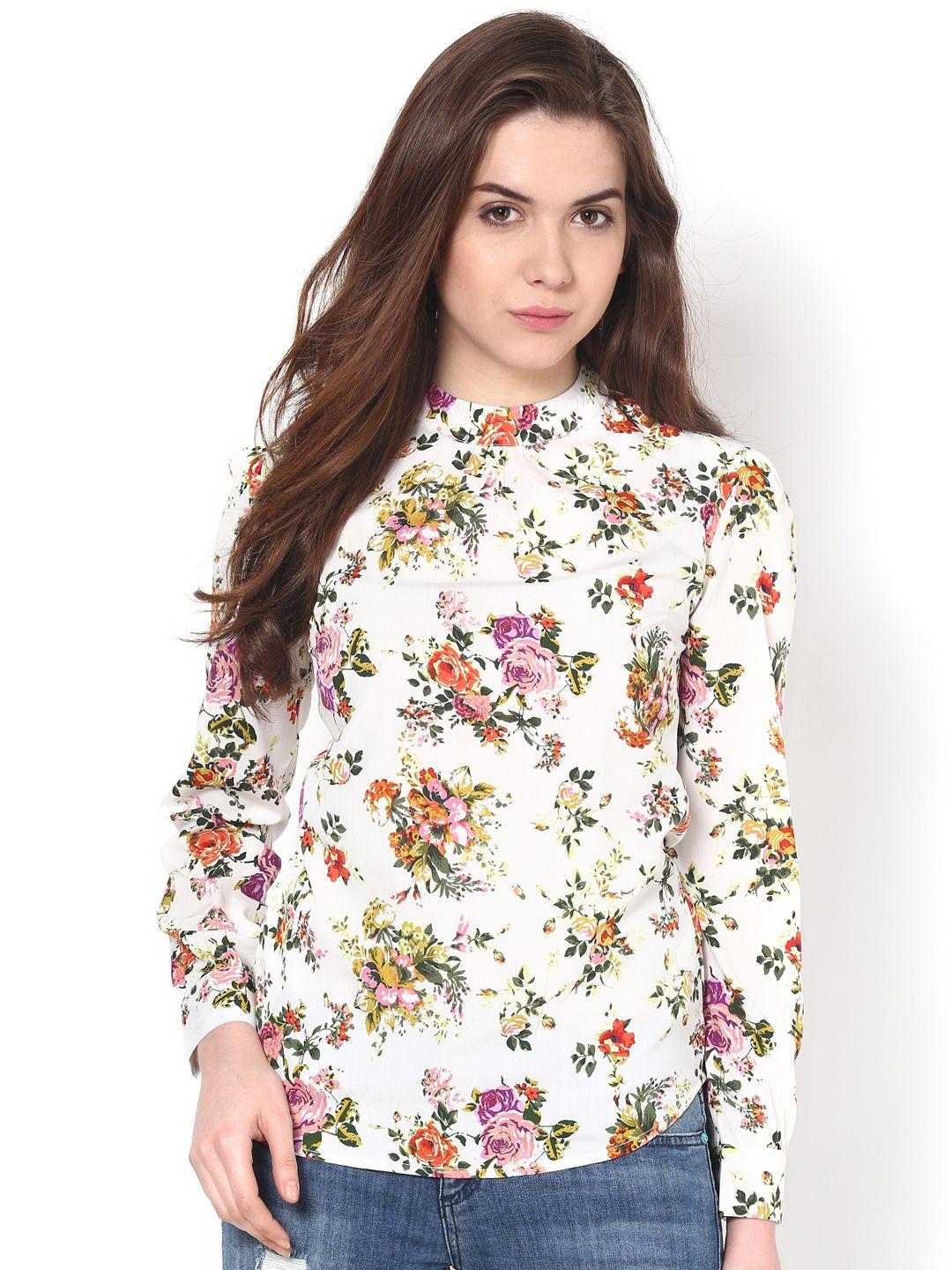 harpa women white floral printed top