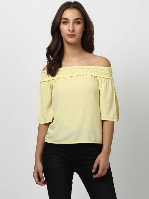 harpa yellow regular fit top