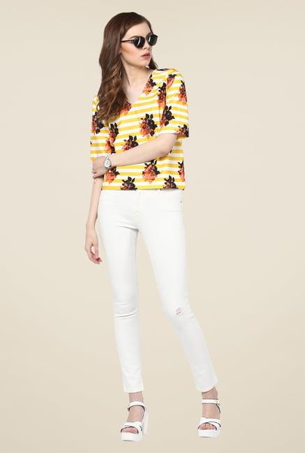 harpa yellow striped top