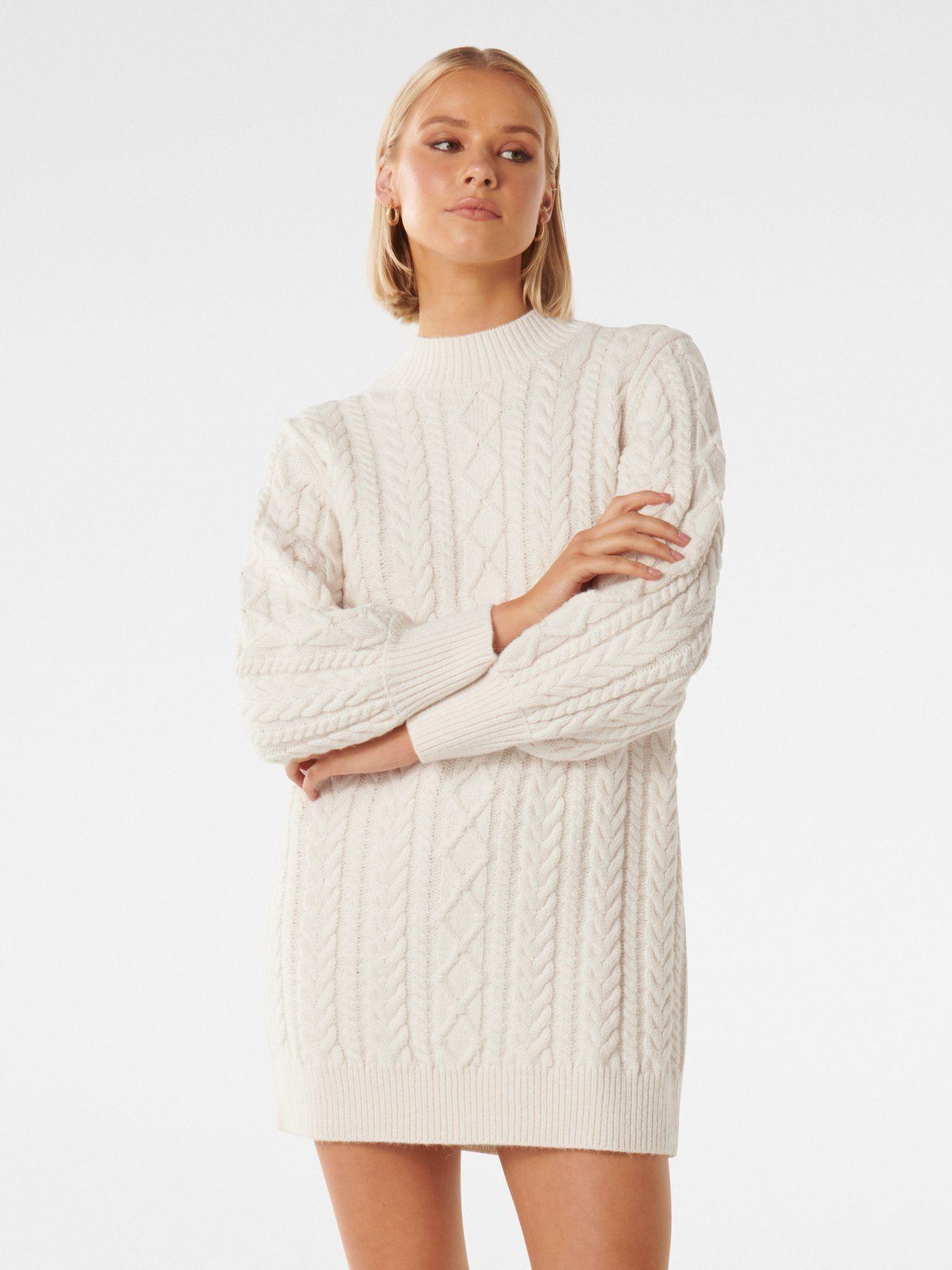 harper cable jumper knit mini dress