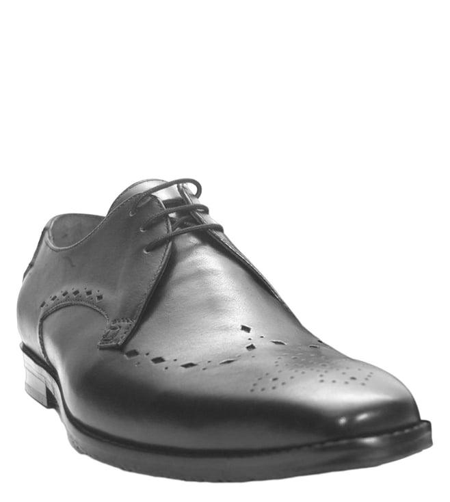 harperwoods men's diamond black brogue shoes