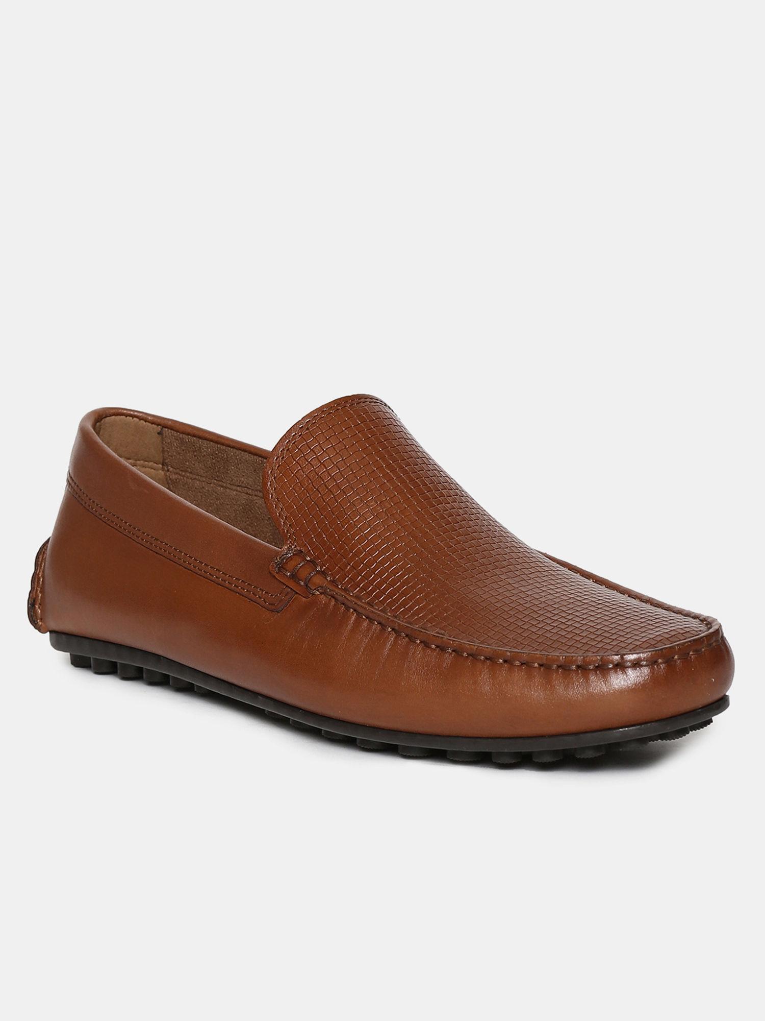 harrison tan textured loafers