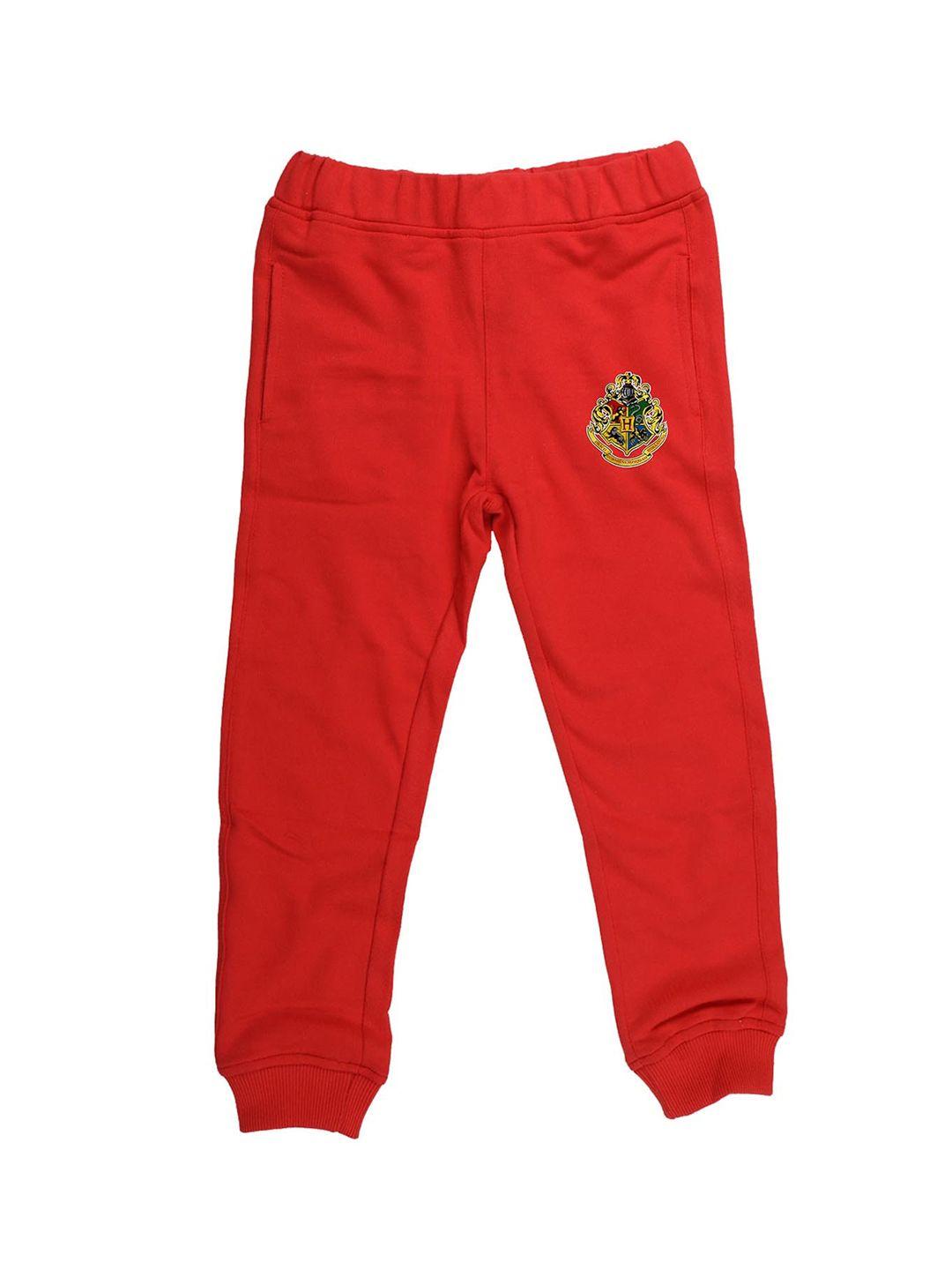 harry potter boys red solid joggers