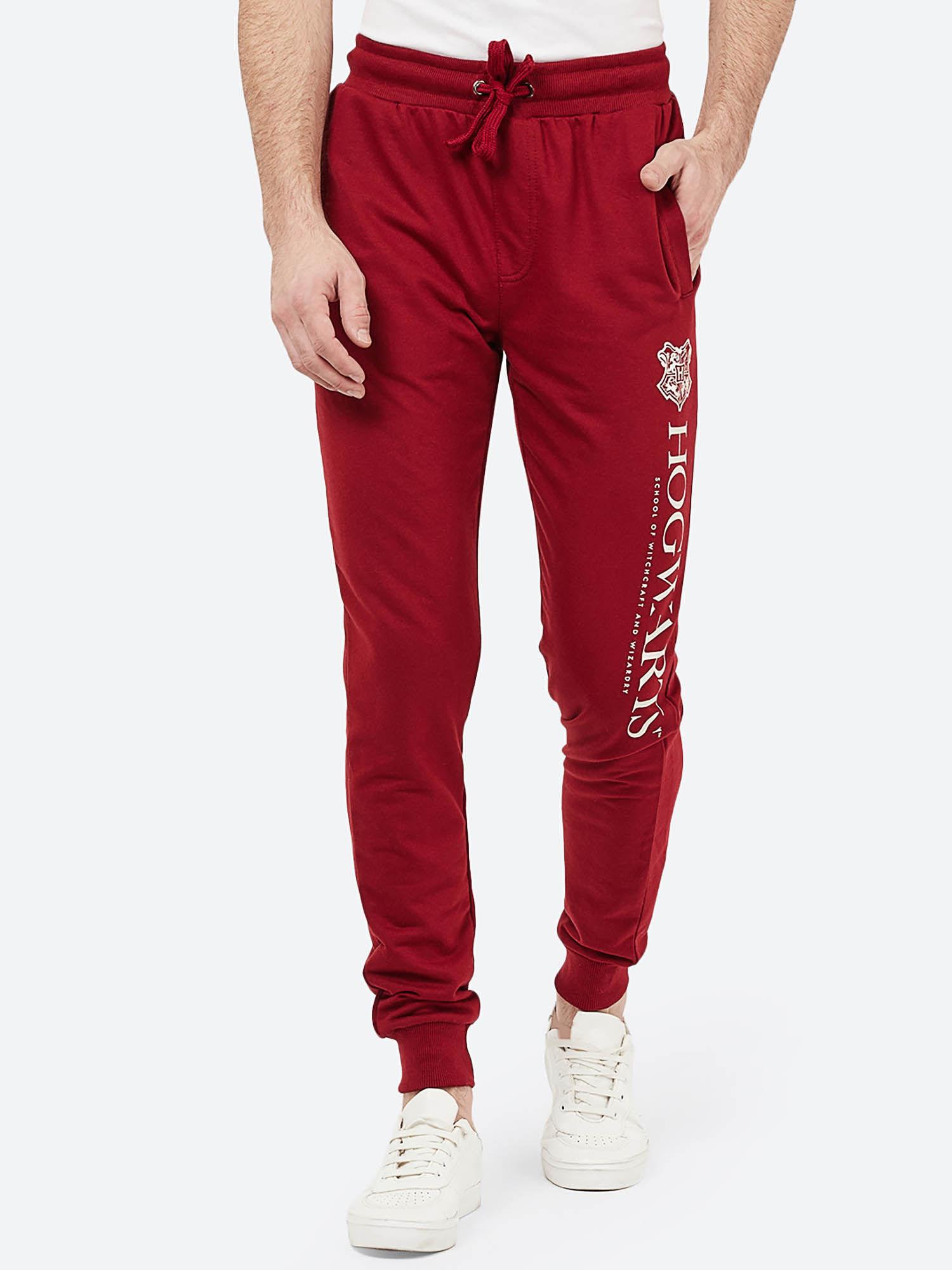 harry potter featured maroon joggers for men