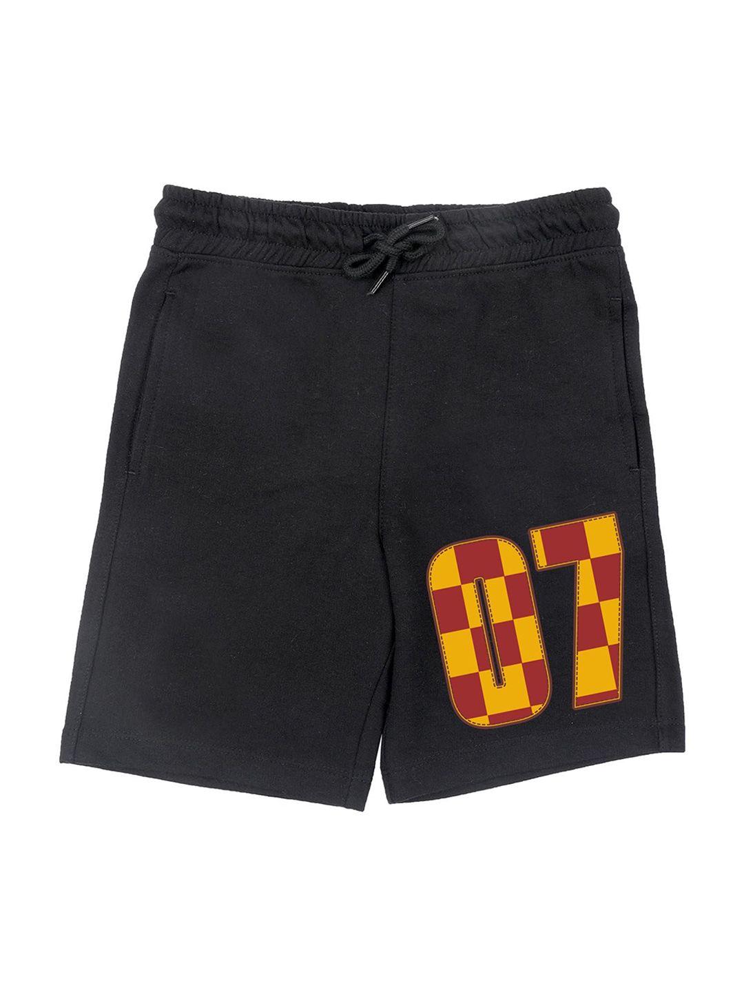 harry potter by wear your mind boys black printed shorts