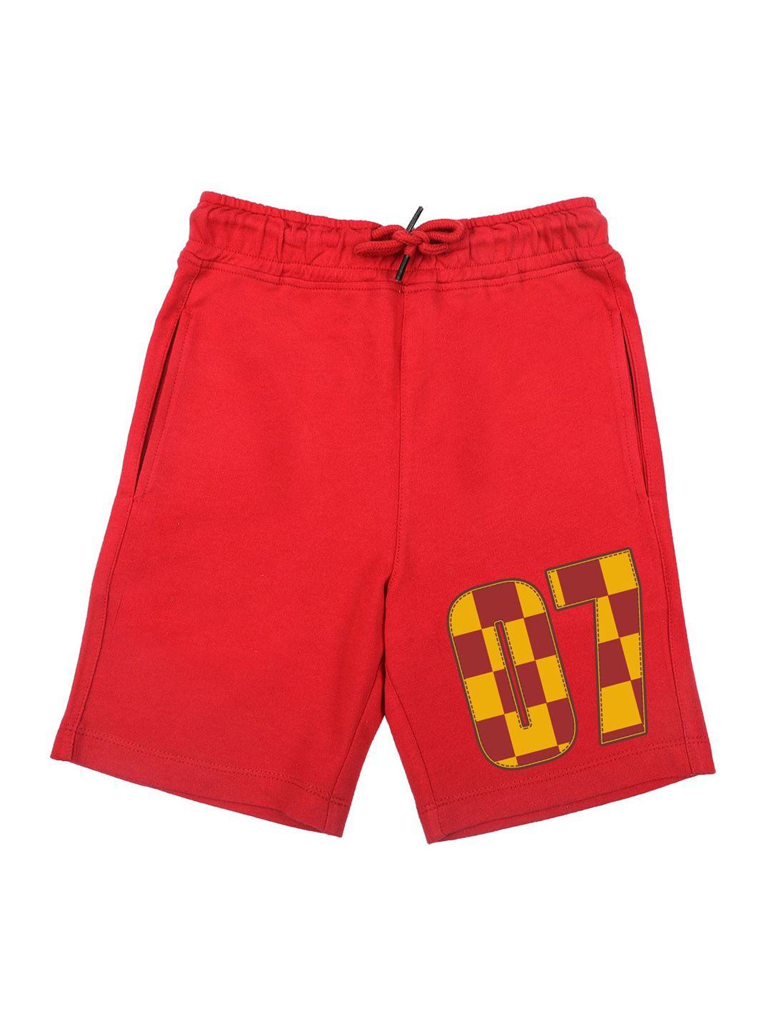 harry potter by wear your mind boys red printed harry potter shorts